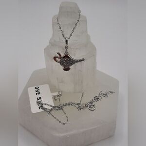 N9 Sterling Silver Genie Lamp Necklace- Charmed Aroma
